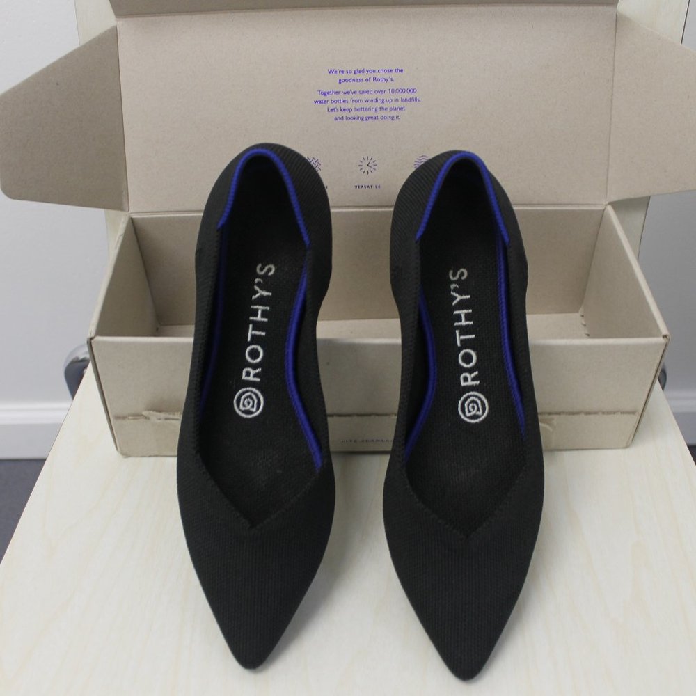 Rothy's Black Solid Point 7.5